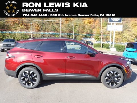 Dawning Red Kia Sportage X-Line AWD.  Click to enlarge.