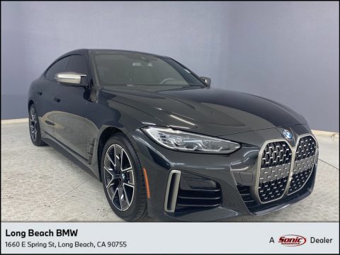 Black Sapphire Metallic BMW 4 Series M440i xDrive Gran Coupe.  Click to enlarge.