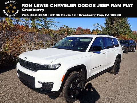 Bright White Jeep Grand Cherokee L Limited 4x4.  Click to enlarge.