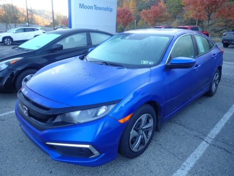 Agean Blue Metallic Honda Civic LX Sedan.  Click to enlarge. Agean Blue Metallic Honda Civic LX Sedan.  Click to enlarge.