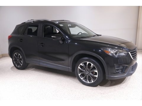 Jet Black Mica Mazda CX-5 Grand Touring AWD.  Click to enlarge.