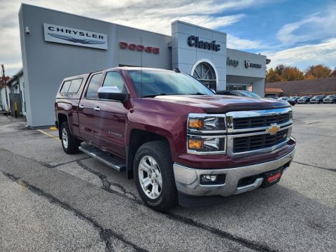 Victory Red Chevrolet Silverado 1500 LT Z71 Double Cab 4x4.  Click to enlarge.