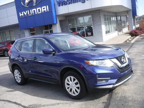 Caspian Blue Nissan Rogue S AWD.  Click to enlarge.