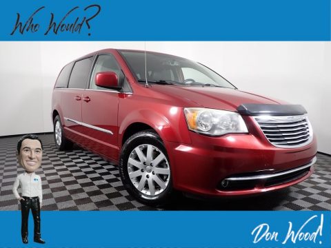 Deep Cherry Red Crystal Pearl Chrysler Town & Country Touring.  Click to enlarge.
