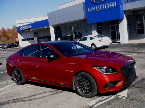 Havana Red Hyundai Genesis G80 AWD.  Click to enlarge.