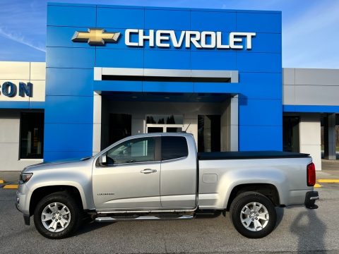 Silver Ice Metallic Chevrolet Colorado LT Extended Cab.  Click to enlarge.
