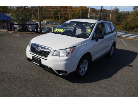 Crystal White Pearl Subaru Forester 2.5i.  Click to enlarge.