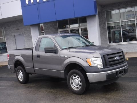 Sterling Grey Metallic Ford F150 XL Regular Cab.  Click to enlarge.