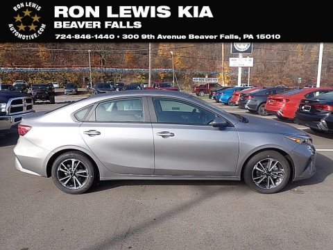 Steel Gray Kia Forte LXS.  Click to enlarge.