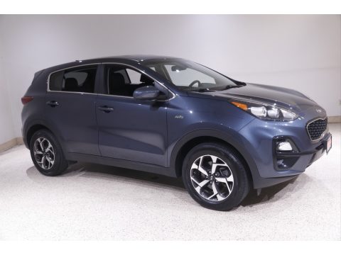 Pacific Blue Kia Sportage LX AWD.  Click to enlarge.