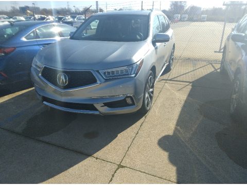 Lunar Silver Metallic Acura MDX Advance AWD.  Click to enlarge.