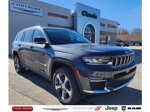 Baltic Gray Metallic Jeep Grand Cherokee L Limited 4x4.  Click to enlarge.