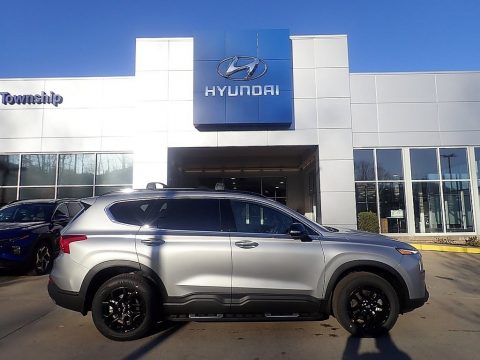 Shimmering Silver Pearl Hyundai Santa Fe XRT AWD.  Click to enlarge.