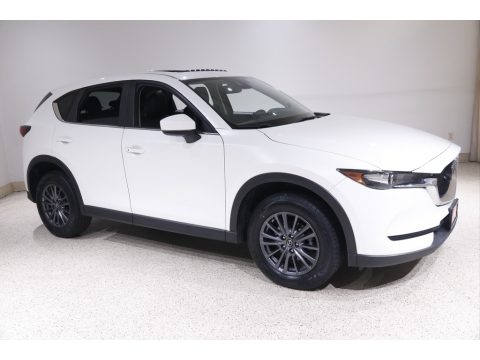 Snowflake White Pearl Mica Mazda CX-5 Touring AWD.  Click to enlarge.