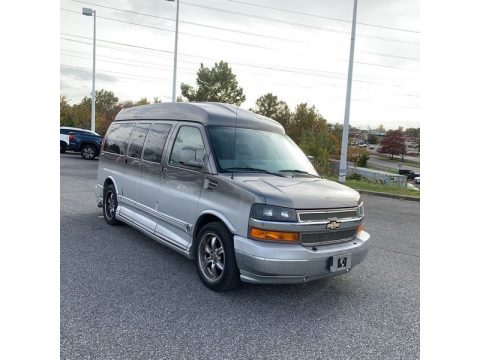 Graystone Metallic Chevrolet Express 1500 Passenger Conversion Van.  Click to enlarge.