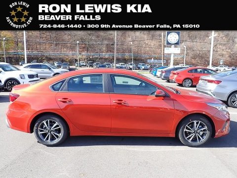 Fire Orange Kia Forte LXS.  Click to enlarge.