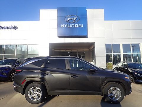 Portofino Gray Hyundai Tucson SEL AWD.  Click to enlarge.