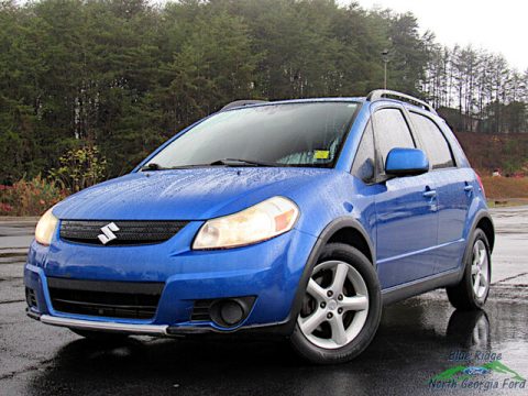 Techno Blue Metallic Suzuki SX4 Convenience AWD.  Click to enlarge.