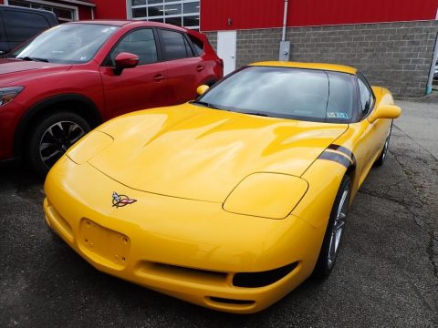Millenium Yellow Chevrolet Corvette Coupe.  Click to enlarge.