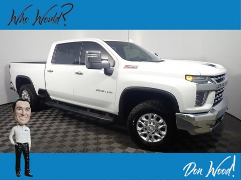 Summit White Chevrolet Silverado 2500HD LTZ Crew Cab 4x4.  Click to enlarge.