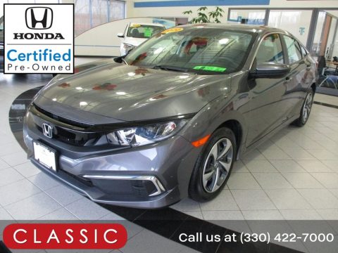 Modern Steel Metallic Honda Civic LX Sedan.  Click to enlarge.