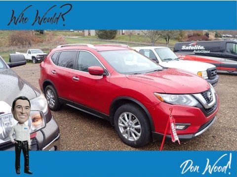 Palatial Ruby Nissan Rogue SV AWD.  Click to enlarge.