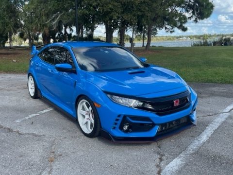 Boost Blue Pearl Honda Civic Type R.  Click to enlarge.