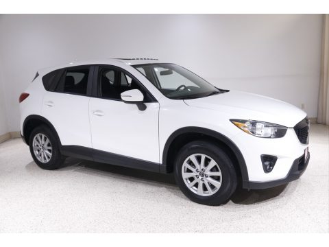 Crystal White Pearl Mica Mazda CX-5 Touring.  Click to enlarge.
