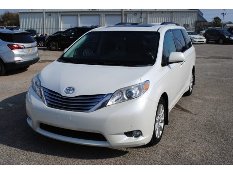 Blizzard White Pearl Toyota Sienna Limited.  Click to enlarge.