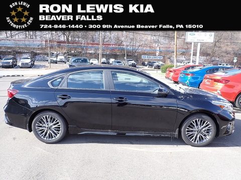 Aurora Black Kia Forte GT-Line.  Click to enlarge.