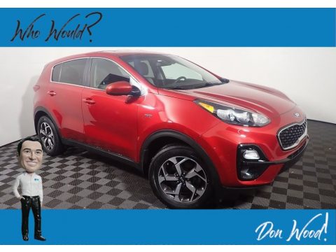 Hyper Red Kia Sportage LX AWD.  Click to enlarge.