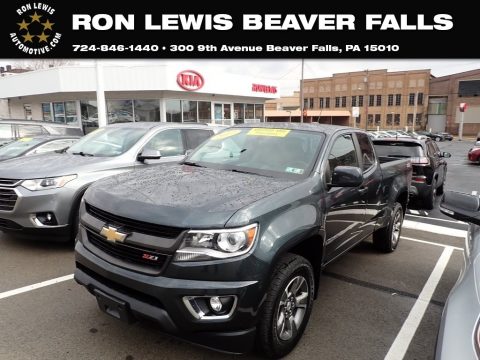 Graphite Metallic Chevrolet Colorado Z71 Extended Cab 4x4.  Click to enlarge.
