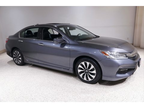 Modern Steel Metallic Honda Accord Hybrid Touring Sedan.  Click to enlarge.