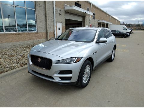 Indus Silver Metallic Jaguar F-PACE Premium AWD.  Click to enlarge.