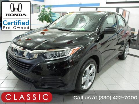 Crystal Black Pearl Honda HR-V LX AWD.  Click to enlarge.