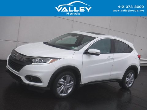 Platinum White Pearl Honda HR-V EX AWD.  Click to enlarge.
