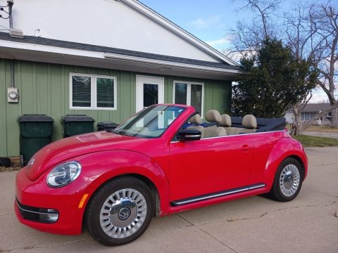 Tornado Red Volkswagen Beetle Turbo Convertible 60s Edition.  Click to enlarge.