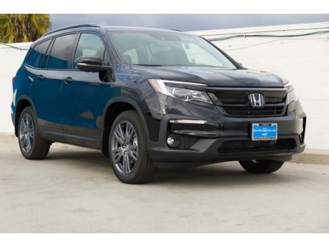 Crystal Black Pearl Honda Pilot Sport.  Click to enlarge.