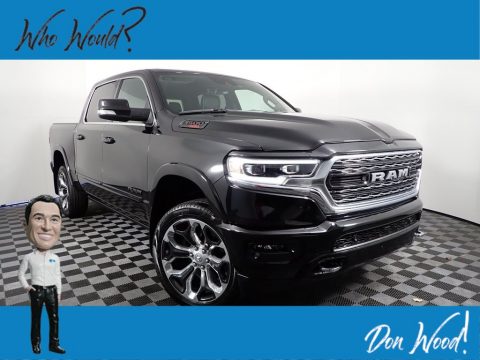 Diamond Black Crystal Pearl Ram 1500 Limited Crew Cab 4x4.  Click to enlarge.