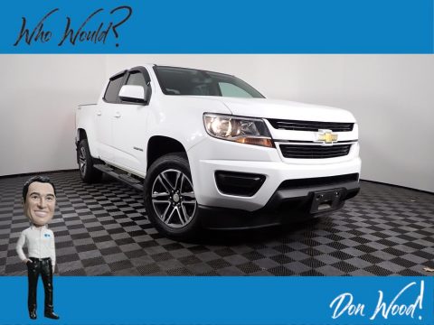 Summit White Chevrolet Colorado WT Crew Cab 4x4.  Click to enlarge.