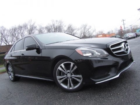 Black Mercedes-Benz E 350 Sedan.  Click to enlarge.