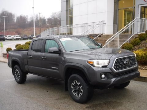 Magnetic Gray Metallic Toyota Tacoma TRD Off Road Double Cab 4x4.  Click to enlarge.