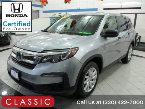Lunar Silver Metallic Honda Pilot LX AWD.  Click to enlarge.