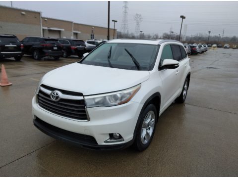 Blizzard Pearl Toyota Highlander Limited AWD.  Click to enlarge.