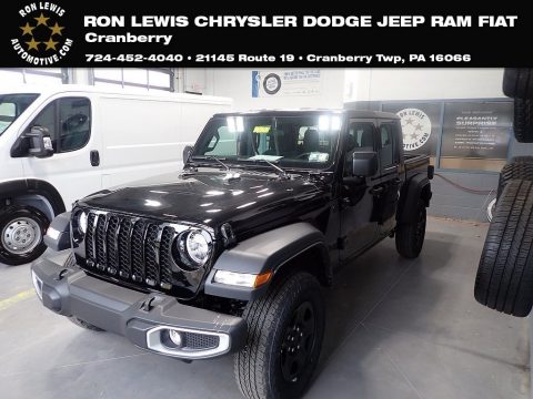 Black Jeep Gladiator Sport 4x4.  Click to enlarge.