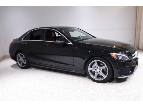 Black Mercedes-Benz C 300 4Matic Sedan.  Click to enlarge.