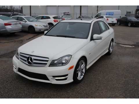 Arctic White Mercedes-Benz C 250 Sport.  Click to enlarge.