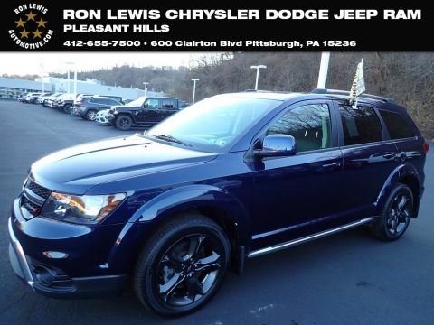 Contusion Blue Pearl Dodge Journey Crossroad AWD.  Click to enlarge.