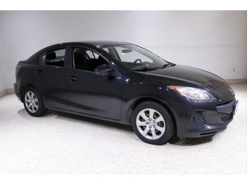 Black Mica Mazda MAZDA3 i SV 4 Door.  Click to enlarge.