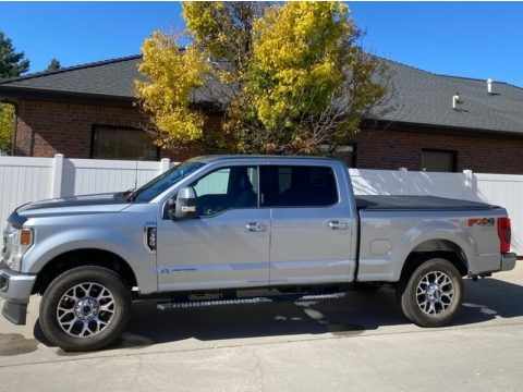 Iconic Silver Ford F350 Super Duty Lariat Crew Cab 4x4.  Click to enlarge.